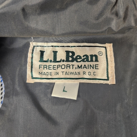 L.L. Bean Freeport, Maine Rain Suit Mens Large Blue Coat Pant Waterproof Set - Picture 6 of 14